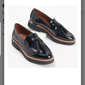FRANCO SARTO Carolynn loafer black patent size 9.5